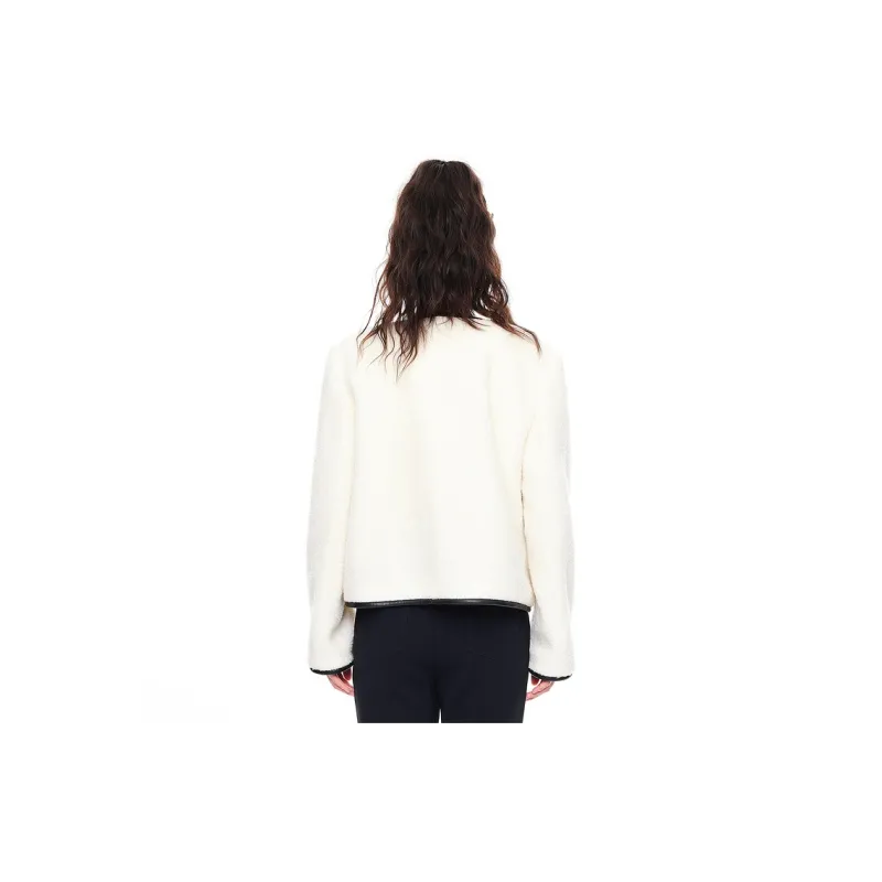 D'zzit Cropped Coat Women's Ecru-3