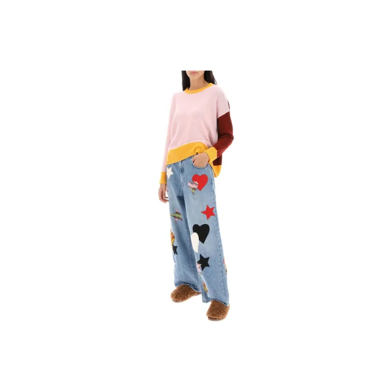 MARNI Heart-patch Straight-leg Trousers-1