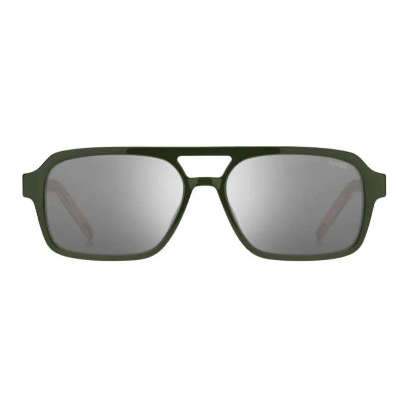 HUGO BOSS Plastic Aviator Sunglasses Men's Green-0