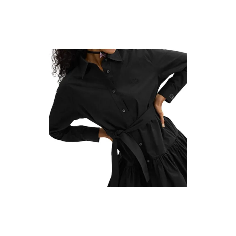 COACH SS24 Long Sleeved Dress Women's Black-4