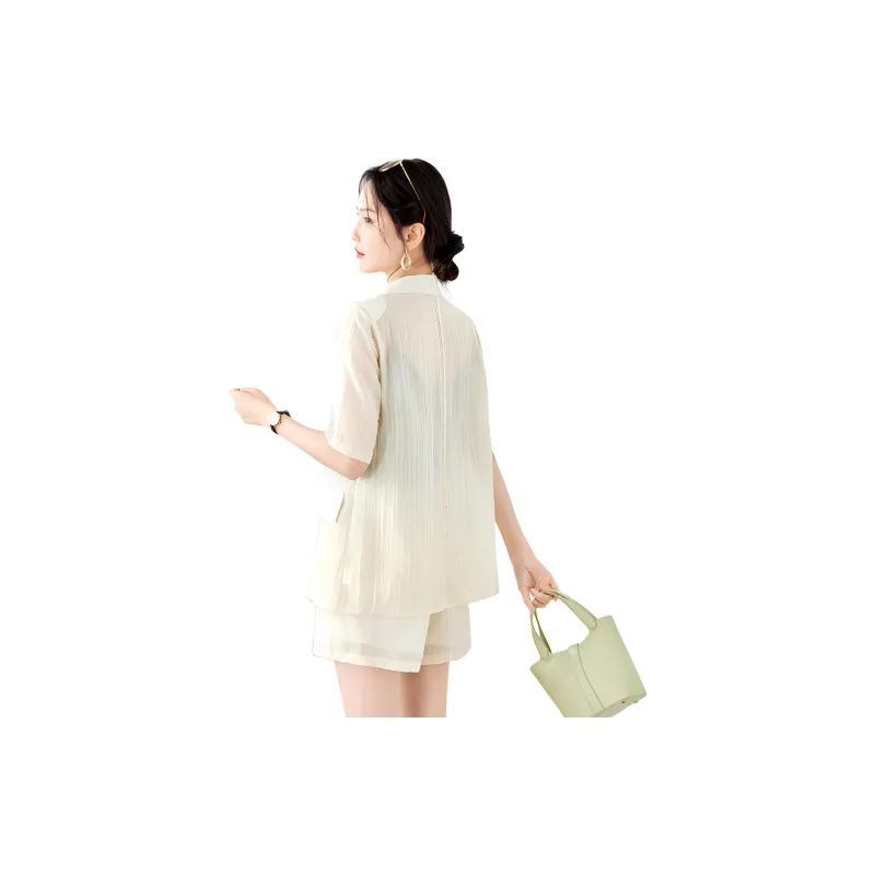 TERRE BLEUE Casual Suit Women's Apricot-3