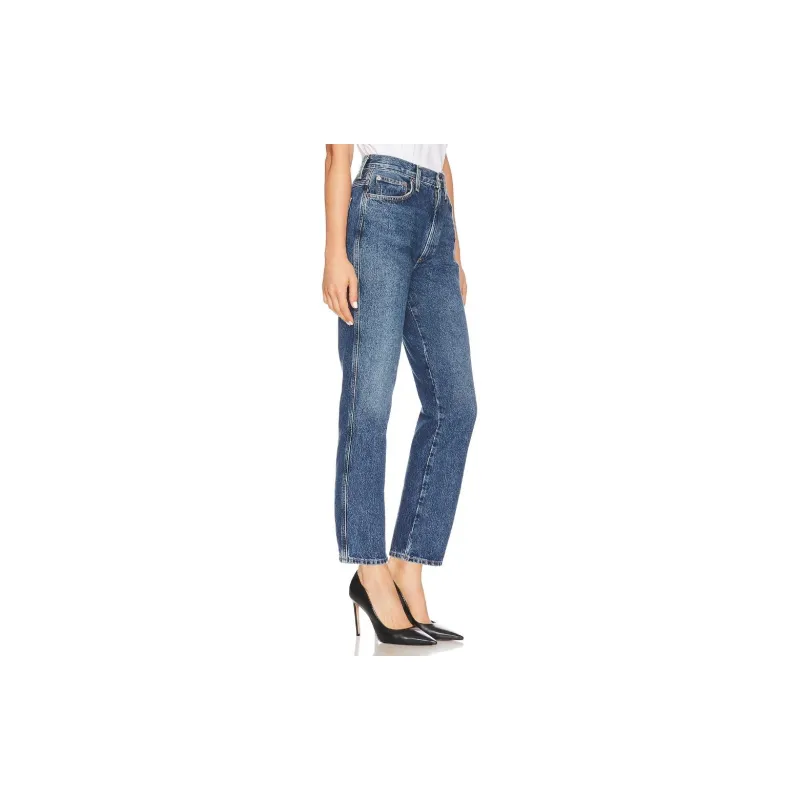 AGOLDE High-waist Cropped Jeans-3