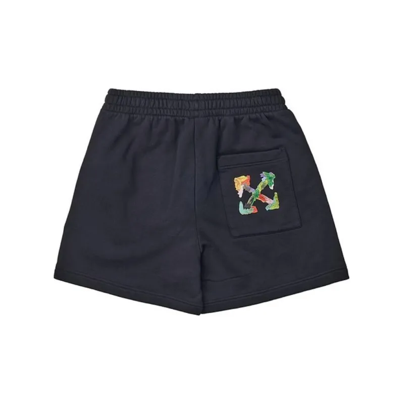 OFF WHITE Brush Arrow Summer Sweatshort-1