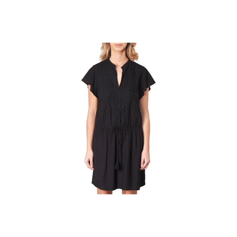 IKKS PARIS Short Sleeved Dress Women's Black-3