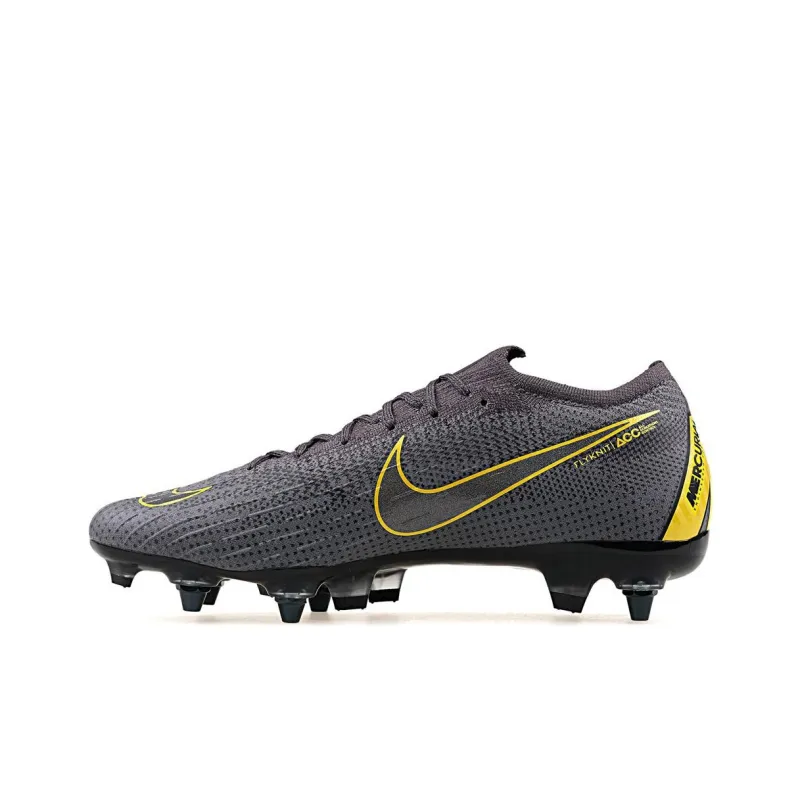 Nike Mercurial Vapor 12 Soccer Shoes Men Low-Top Gray/Yellow-0
