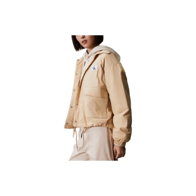 CALVIN KLEIN Puffer Jacket Women's Ivory Yellow-2