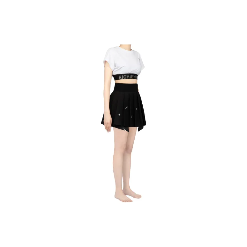 Richie Macie Casual Short Skirts Women's Black-4