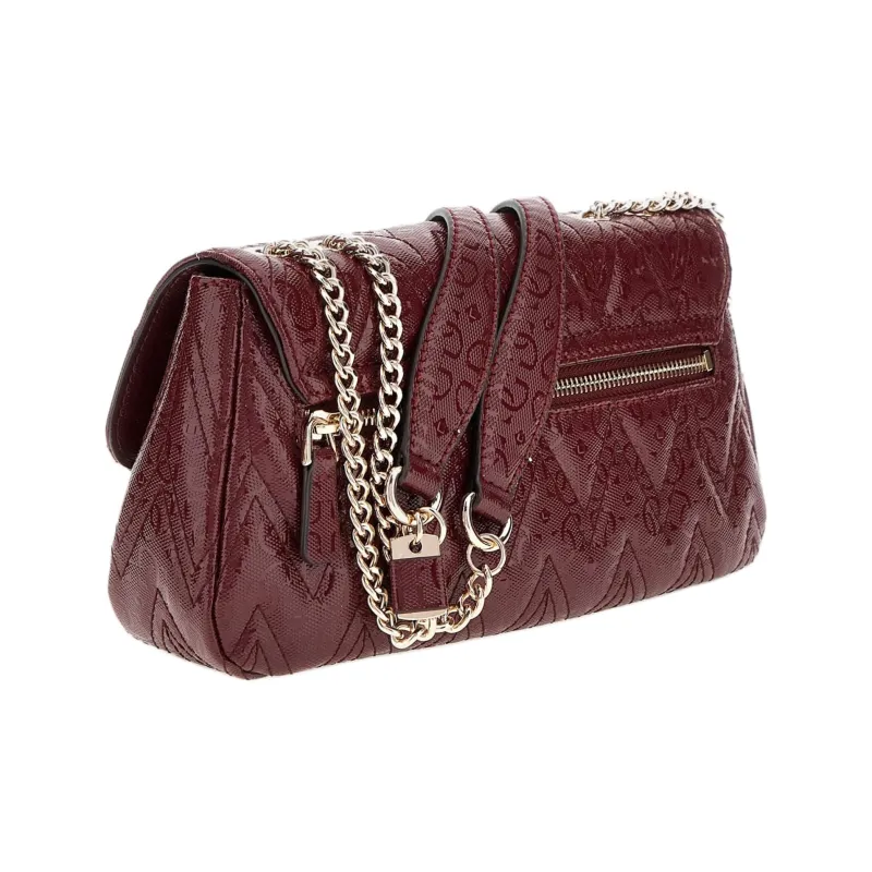 GUESS PU Crossbody Bag Shoulder Bag Regular Women's Burgundy-1