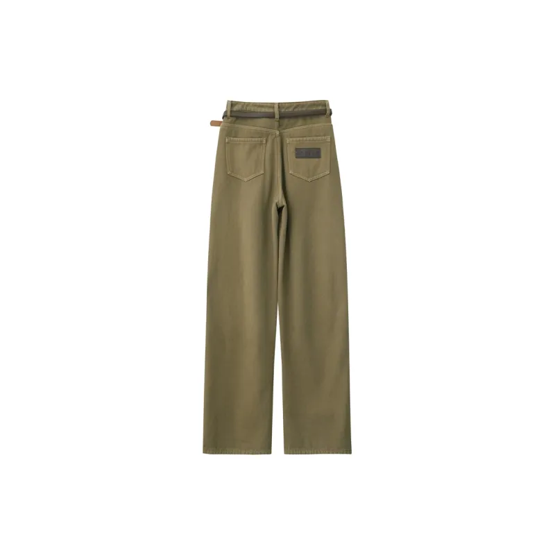AMII Jeans Women's Olive-1