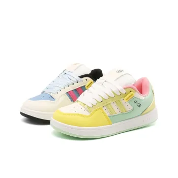 LIANGHUO Slip Resistant Cushioning Abrasion Resistant Low Top Skateboard Shoes Women's Rainbow Mismatched