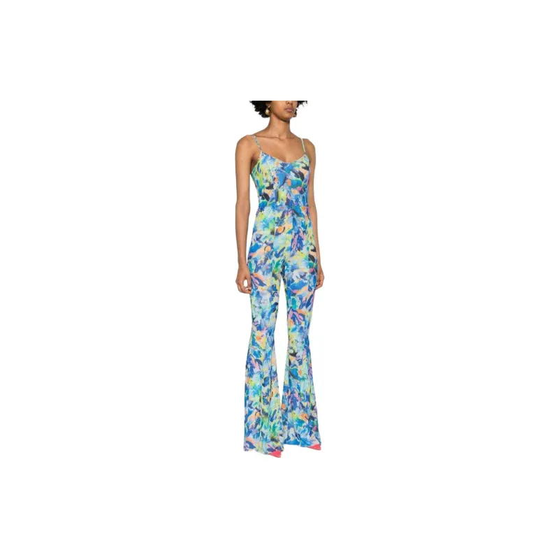 Patrizia Pepe Arty Splash print Tulle Jumpsuit-4