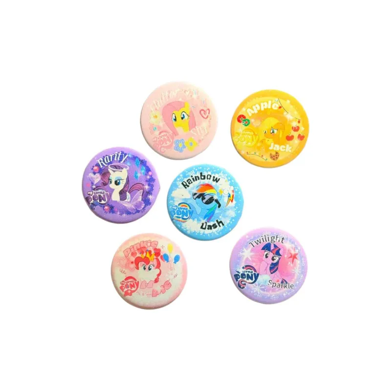 KAYOU Twilight Sparkle, Rainbow Dash, Applejack, Rarity, Fluttershy, Pinkie Pie Chibi Badge Badges-13