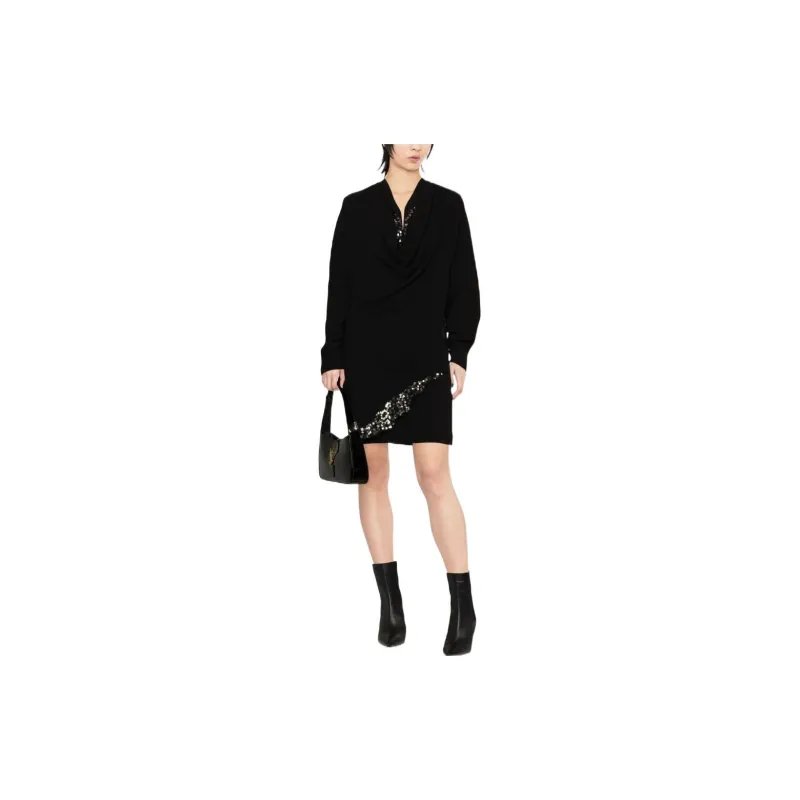 ISABEL MARANT Lazeli Embellished V Neck Mini Dress-1