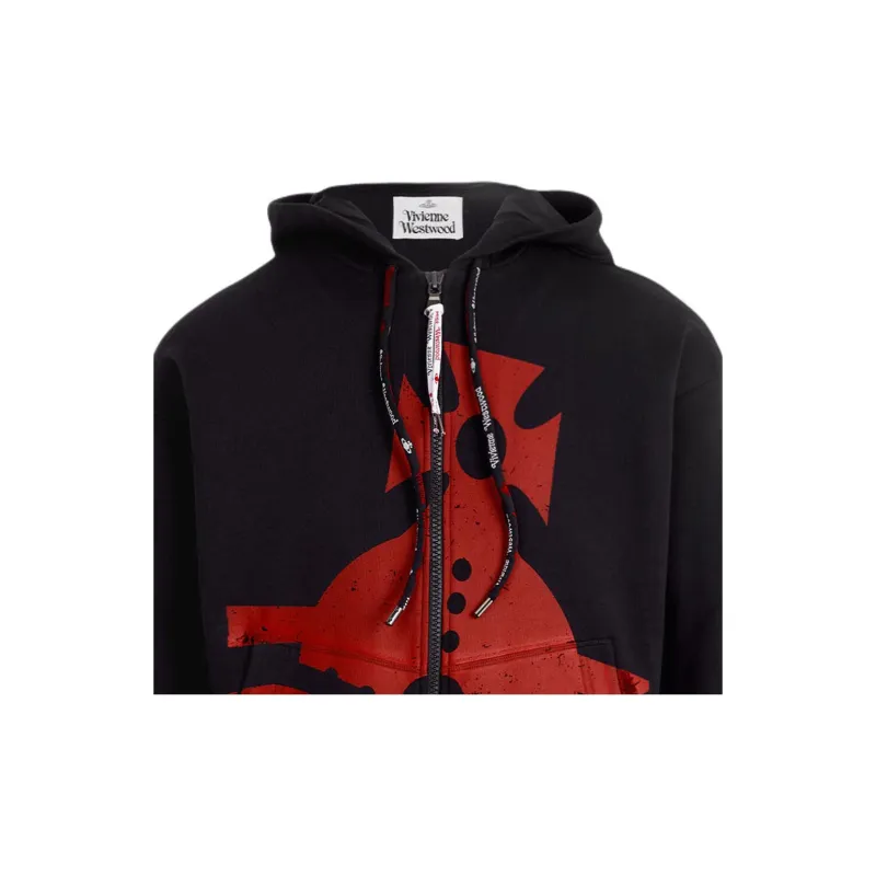 Vivienne Westwood Sunken Orb Zipped Hoodie-5