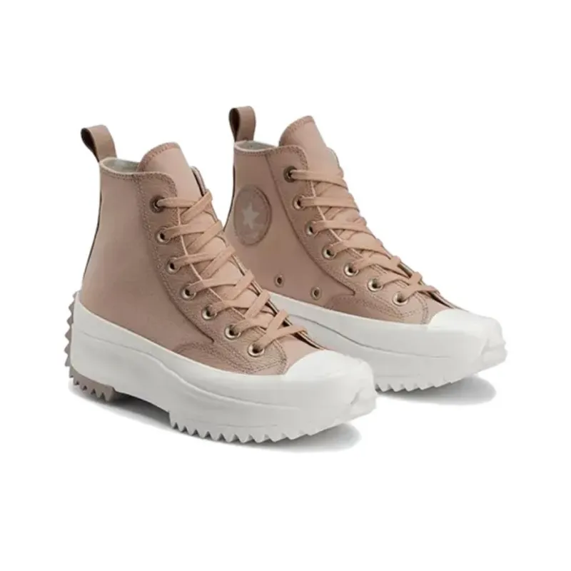Converse Run Star Hike Anti-Slip Wear-Resistant High-Top Canvas Shoes Women's Flesh Pink-2