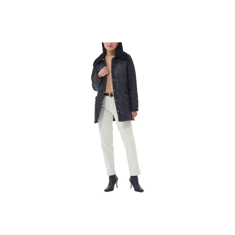 BARBOUR Modern Liddesdale Quilt Jackets Coats Women's Dark Blue-1