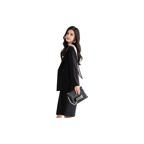 VILAN Business Suits Women's Night Black