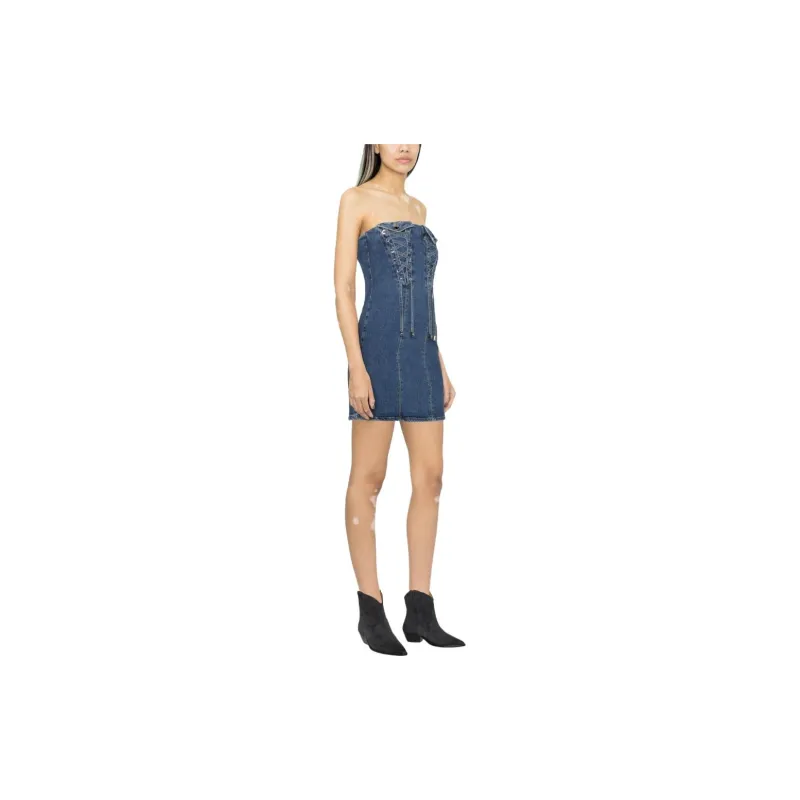 PINKO Sleeveless Dress Women's Blue-3