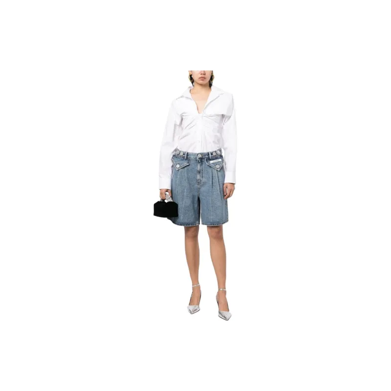 KIMHEKIM Button embellished Denim Shorts-1