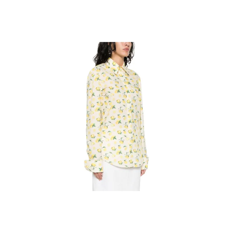 SportMax Max Mara All-Over Printed Long-Sleeved Shirt-3