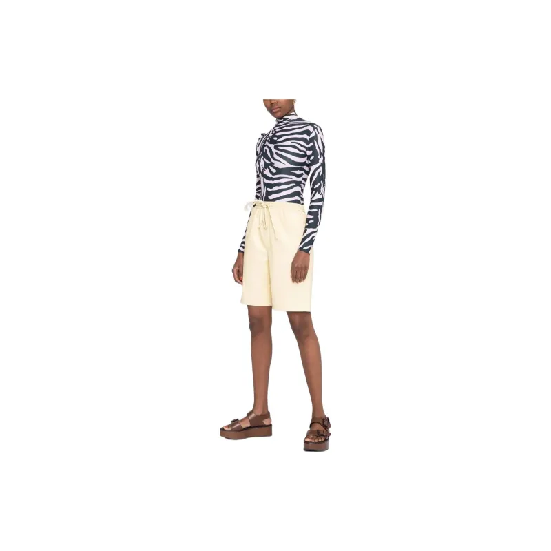 NANUSHKA Karate Drawstring Knee length Shorts-3