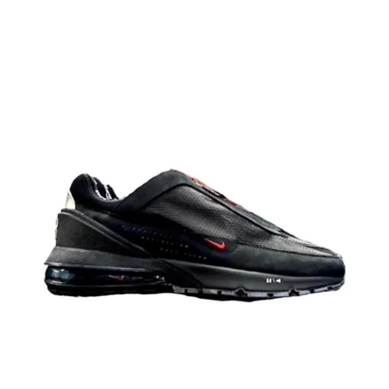 Zack Bia x Nike Air Max Pulse Durable Breathable Low Top Sports Casual Shoes Men's Black Red-1