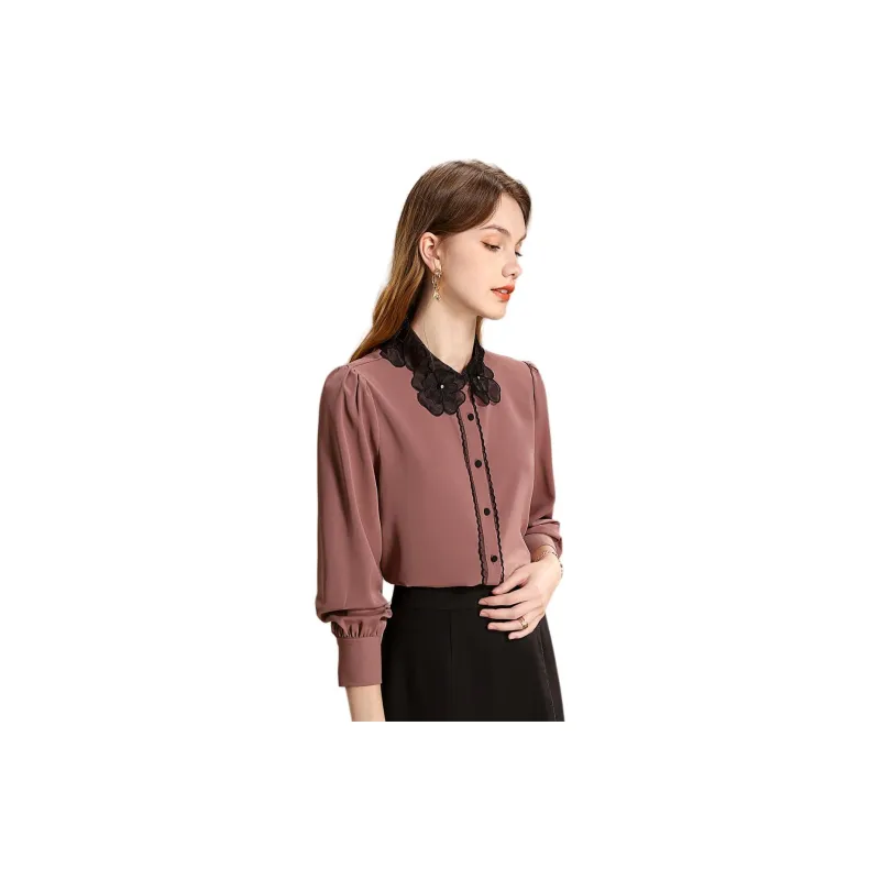 FENHONGMALI Shirt Women's Purple-3