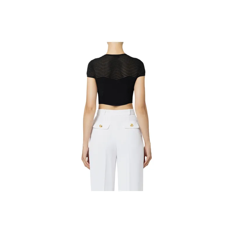 Elisabetta Franchi Herringbone pattern Bodysuit-1