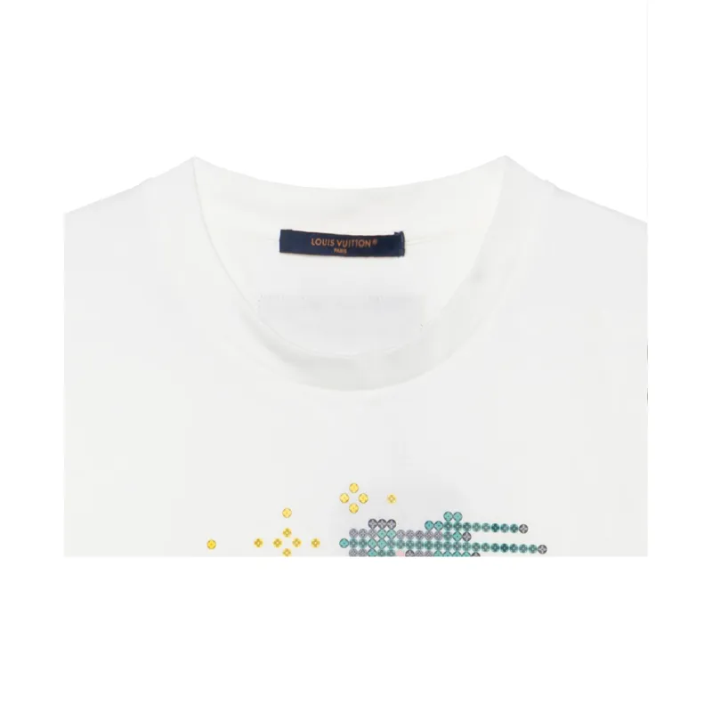LOUIS VUITTON Short Sleeved Cotton T Shirt-2