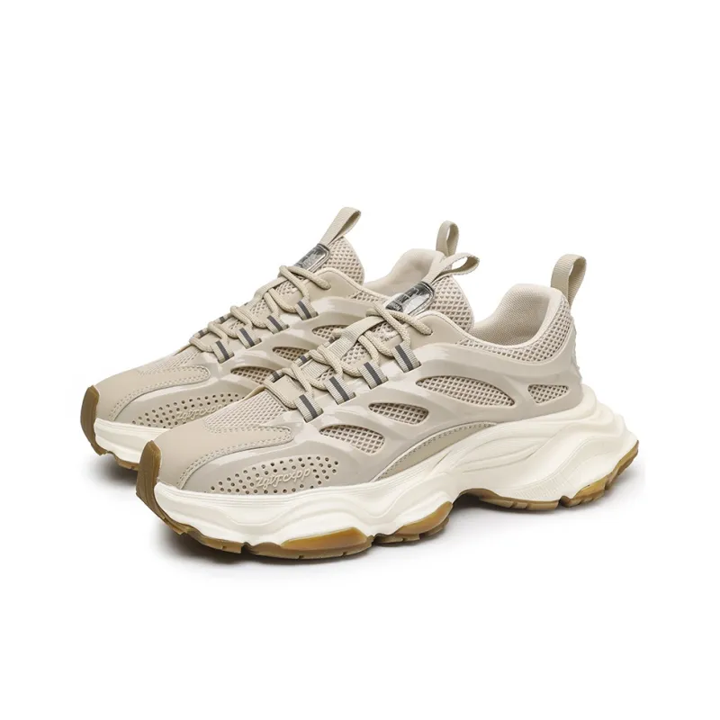 Wooden Rabbit Cushioning Anti-Slip Wear-Resistant Breathable Height Increasing Low-Top Chunky Sneakers Men's-10