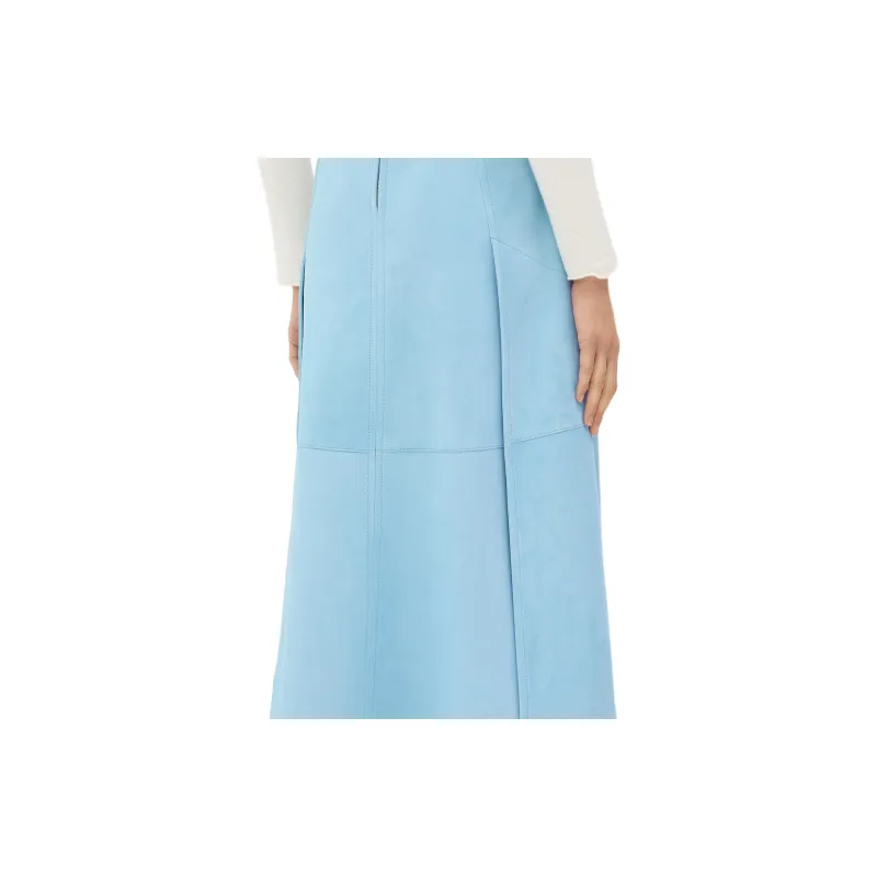 Bottega Veneta Leather Midi Skirt-5