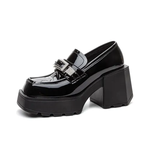 Shoe Cabinet Floral Language Casual Single Shoes 9cm Women's