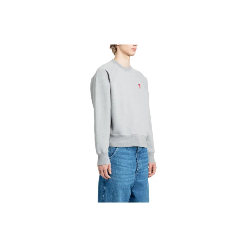AMIPARIS Ami De Coeur Crewneck Grey-3