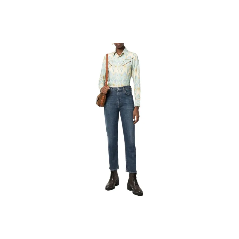 Polo Ralph Lauren Audrey Geometric print Western Shirt-1