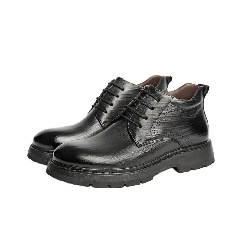 BELLE Dress Shoes Men's Black Unlined Lining-2