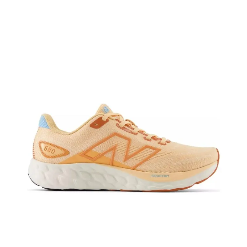New Balance NB 680 V8 Anti-Slip Wear-Resistant Low-Top Casual Running Shoes Women's Orange-1