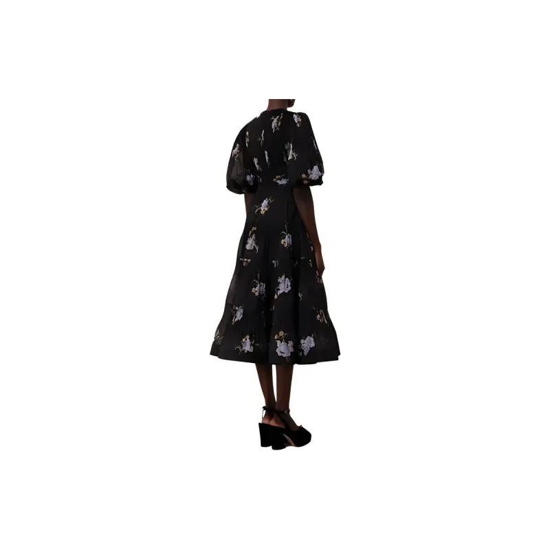 Zimmermann Floral Printed Pleated Midi Dress-2