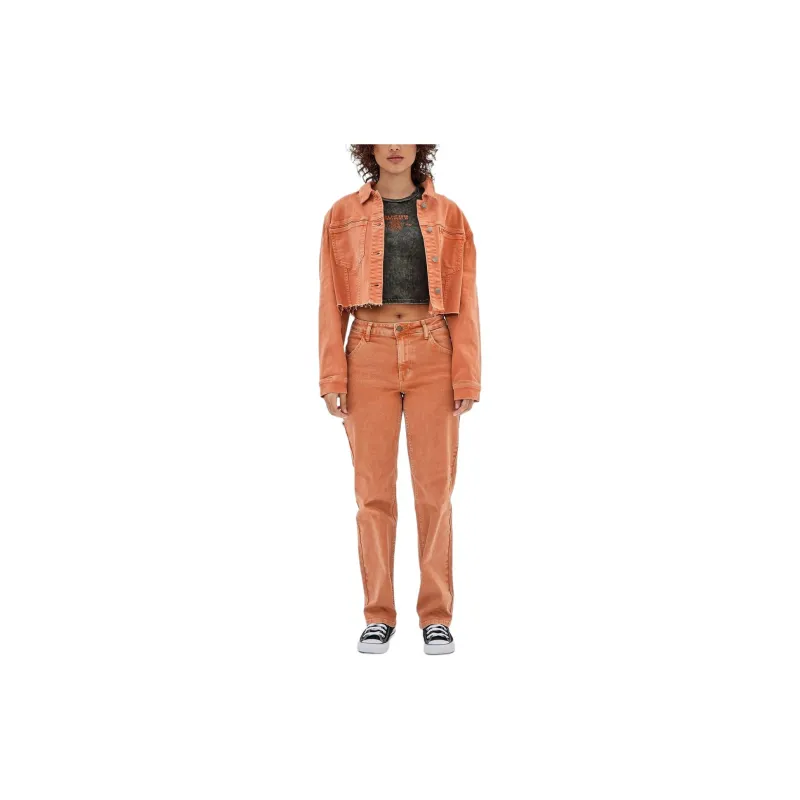 GUESS Originals Denim Jacket Jackets Coats Women's Orange-2