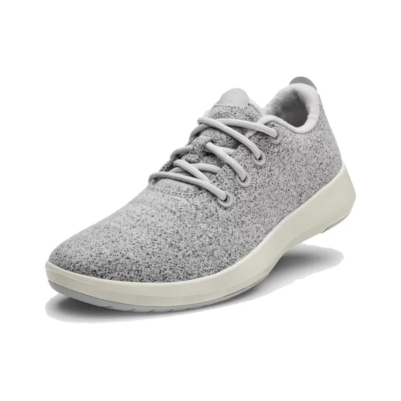 Allbirds Wool Runner Cushioning Low-Top Sports Casual Shoes Women's Light Gray-1