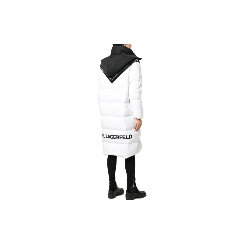 KARL LAGERFELD / Karl Lagerfeld Jeans Logo-Printed Zipped Down Coat-3