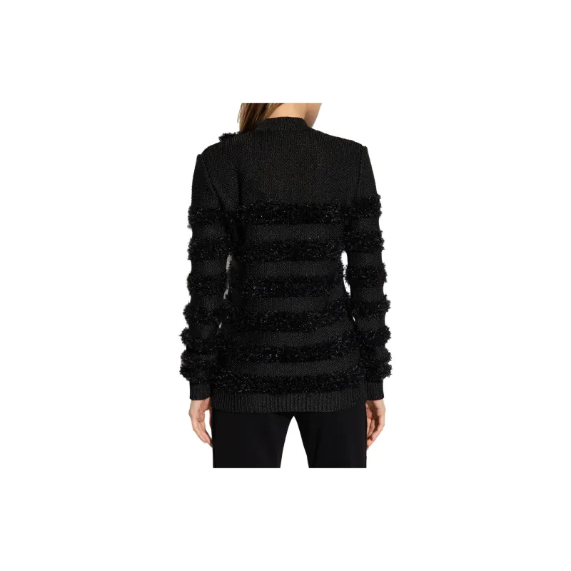 BALMAIN Metallic Panelled Jumper-2