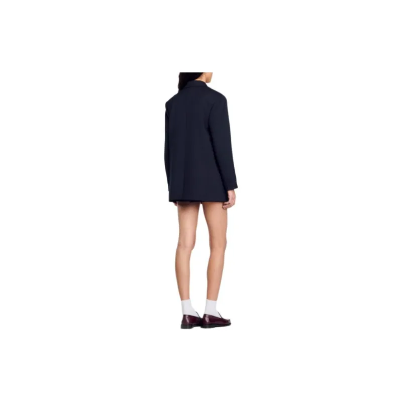 Sandro Notched lapels Single breasted Blazer-3
