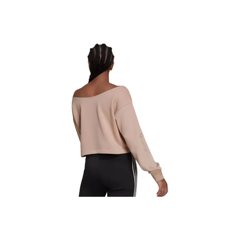 Adidas Sweatshirt Women's Gray Pink-1