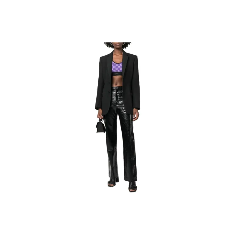 AMBUSH Monogram-Print Cropped Bra Top-1