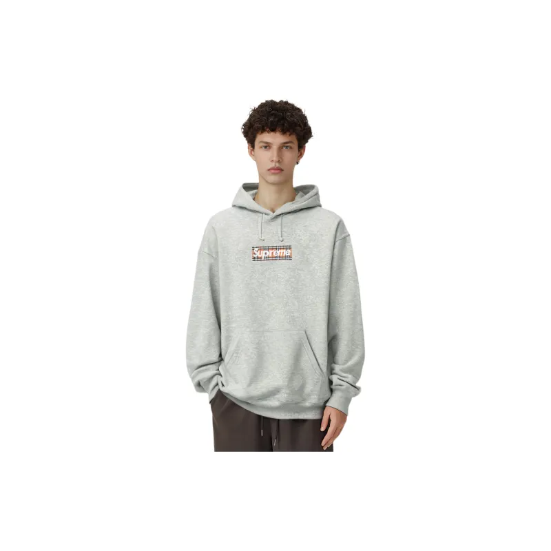 Supreme Burberry Box Logo Hooded Sweatshirt Black L - POIZON Supreme Burberry Box Logo Hooded Sweatshirt Black L - POIZON