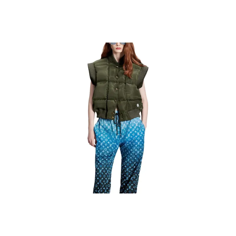LOUIS VUITTON SS23 Knitted Sweatpants Women's Blue-3