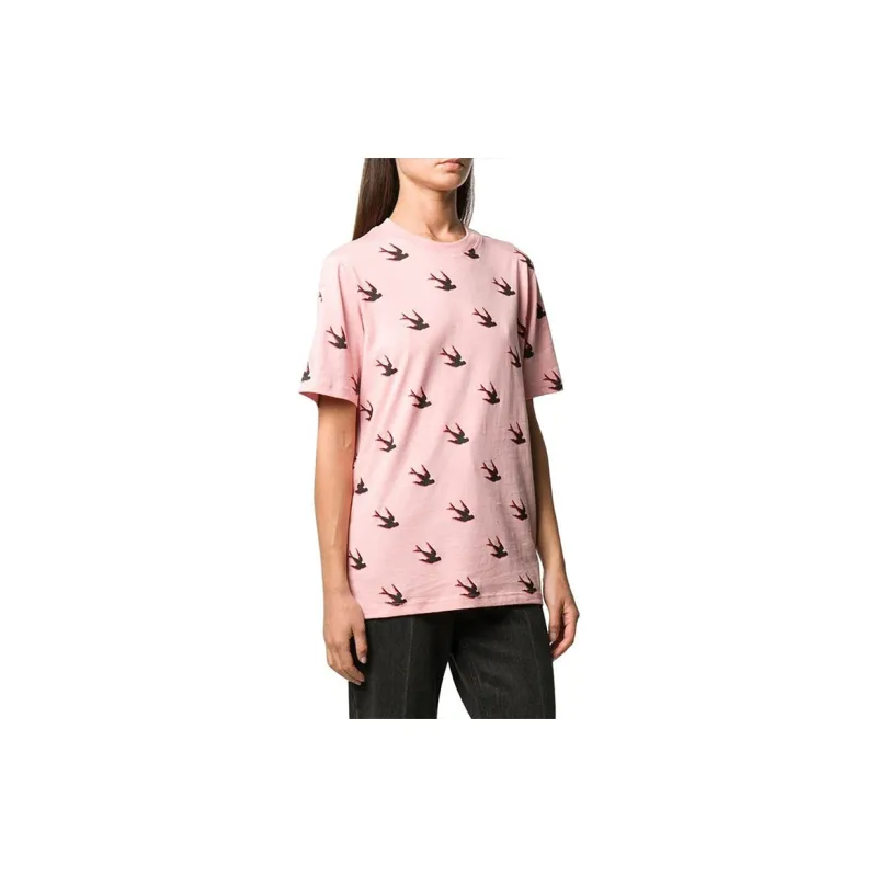 McQ Alexander McQueen T Shirts Women's Pink-2