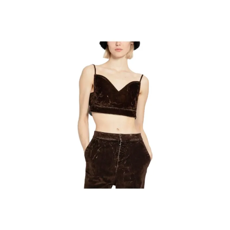 LOEWE Strappy Top 'Coffee Bean'-4