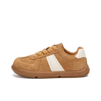EXULL Q Vintage German Army Trainers Low Top Casual Shoes Women's Brown