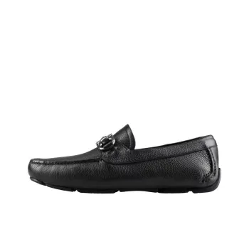 FERRAGAMO GANCINI Loafers Men's Black